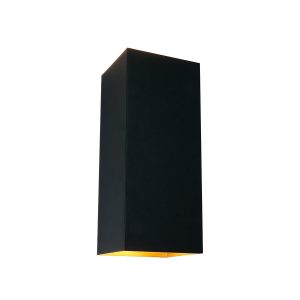 Artdelight wandlamp Dante – 2 lichts – 9 x 24 cm – zwart goud Artdelight wandlamp Dante – 2 lichts – 9 x 24 cm – zwart goud