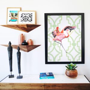 Catchii poster Flamingo Green- meerkleurig – 297×210 cm Catchii poster Flamingo Green- meerkleurig – 297×210 cm