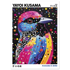 Artfulprints Poster Yayoi Kusama – Kusama's bird – 50×70 cm – Meerkleu Artfulprints Poster Yayoi Kusama – Kusama's bird – 50×70 cm – Meerkleu