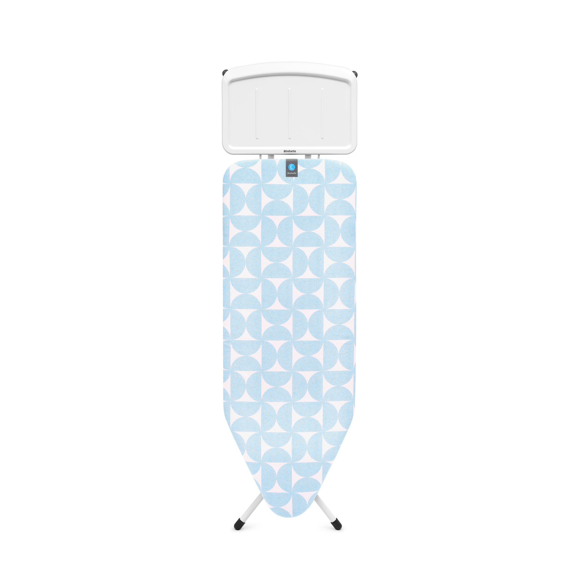 Brabantia Strijkplank C, 124x45 cm, solide stoomunithouder - Fresh Bre