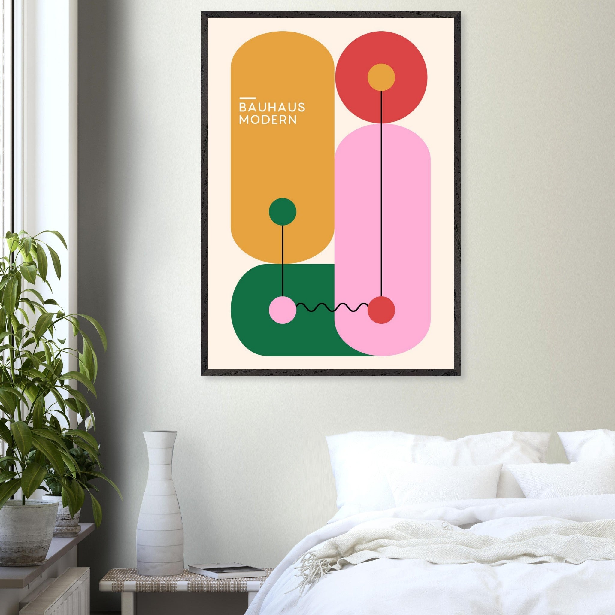 Artfulprints Poster Bauhaus - Modern art - 70x100 cm - Meerkleurig