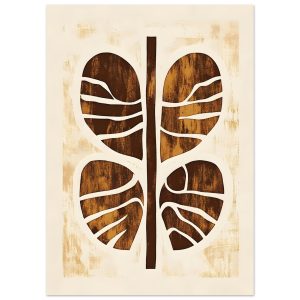 Artfulprints Poster Boho – Rooted form – 50×70 cm – Terracotta Artfulprints Poster Boho – Rooted form – 50×70 cm – Terracotta