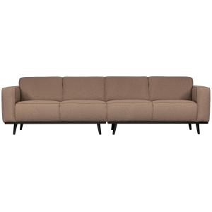 WOOOD 4-zits bank Statement – Bouclé – Nougat – 77x280x93 WOOOD 4-zits bank Statement – Bouclé – Nougat – 77x280x93