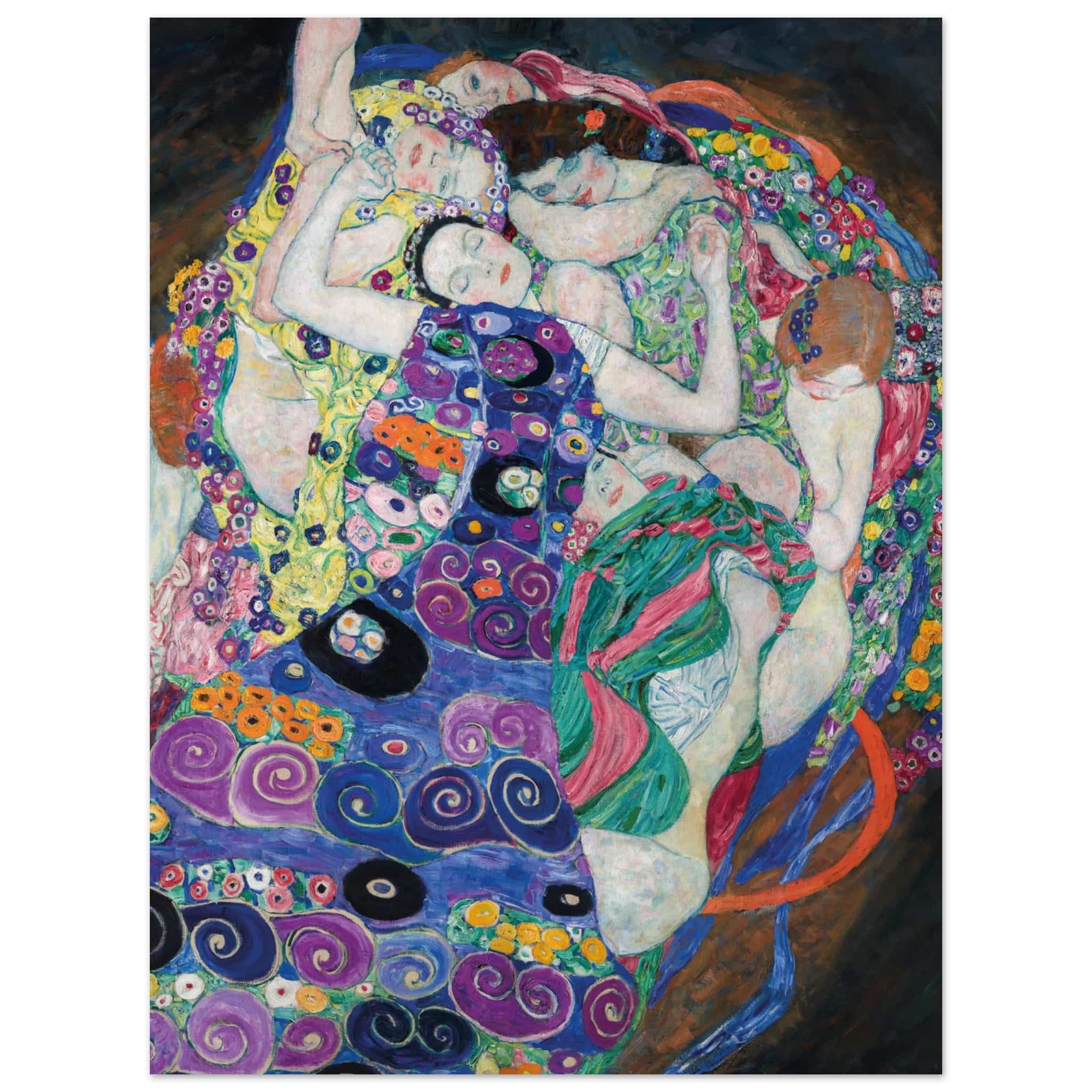 Artfulprints Poster Gustav Klimt - The maiden - 30x40 cm - Meerkleurig