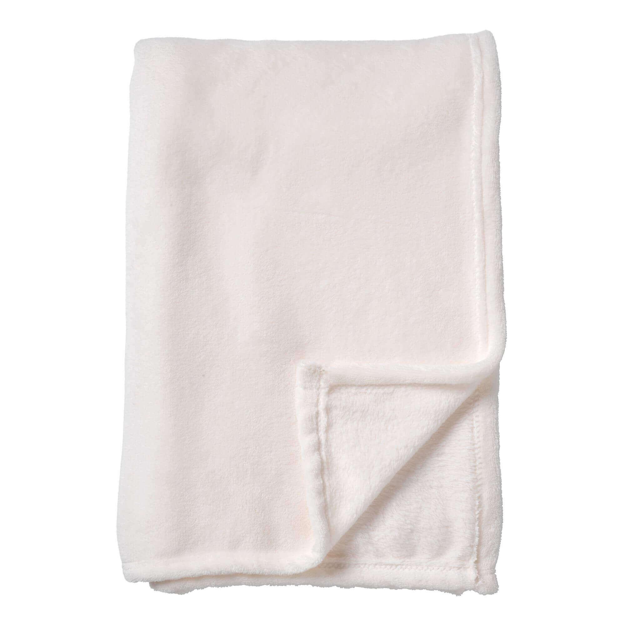 OWEN - plaid 130x160 cm - coral fleece deken - heerlijk zacht - Snow W
