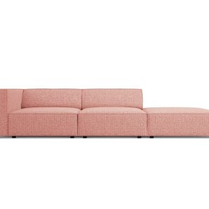 Cosmopolitan Design Rechte bank Arendal 4-zits, chenille, roze – 102×2 Cosmopolitan Design Rechte bank Arendal 4-zits, chenille, roze – 102×2