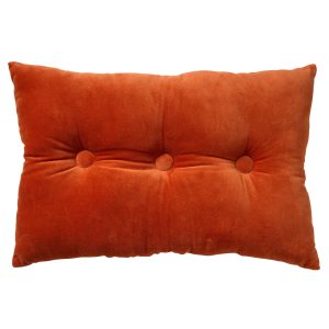 VALERIE – Sierkussen 40×60 cm – velvet – met knopen – Potters Clay – o VALERIE – Sierkussen 40×60 cm – velvet – met knopen – Potters Clay – o