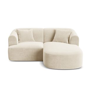 Cosmopolitan Design Modulaire hoekbank rechts Campi 3-zits, flueel lic Cosmopolitan Design Modulaire hoekbank rechts Campi 3-zits, flueel lic