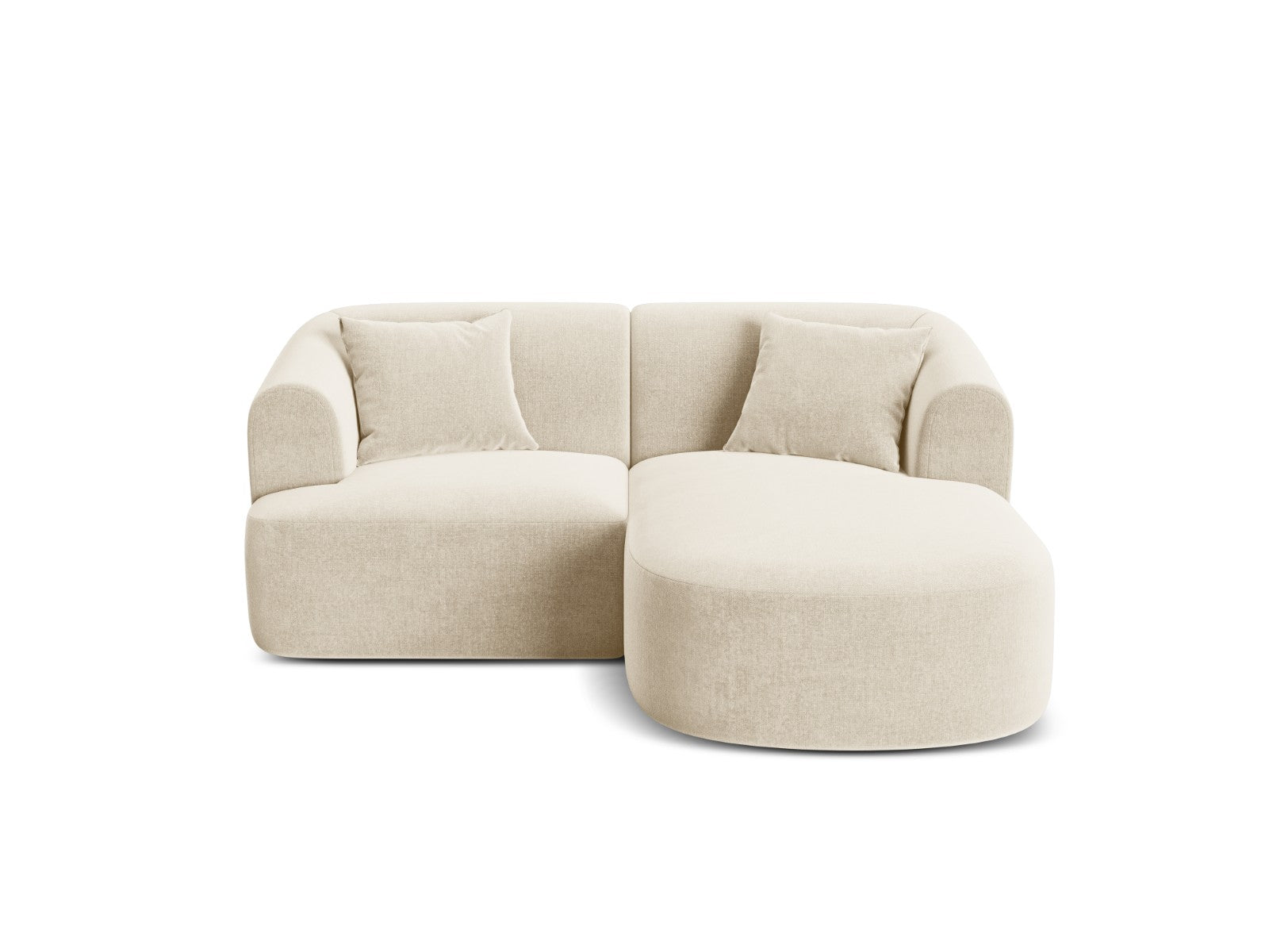 Cosmopolitan Design Modulaire hoekbank rechts Campi 3-zits, flueel lic