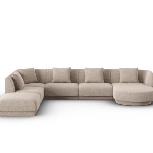 Cosmopolitan Design Panoramische hoekbank links Tulum 6-zits, chenille Cosmopolitan Design Panoramische hoekbank links Tulum 6-zits, chenille