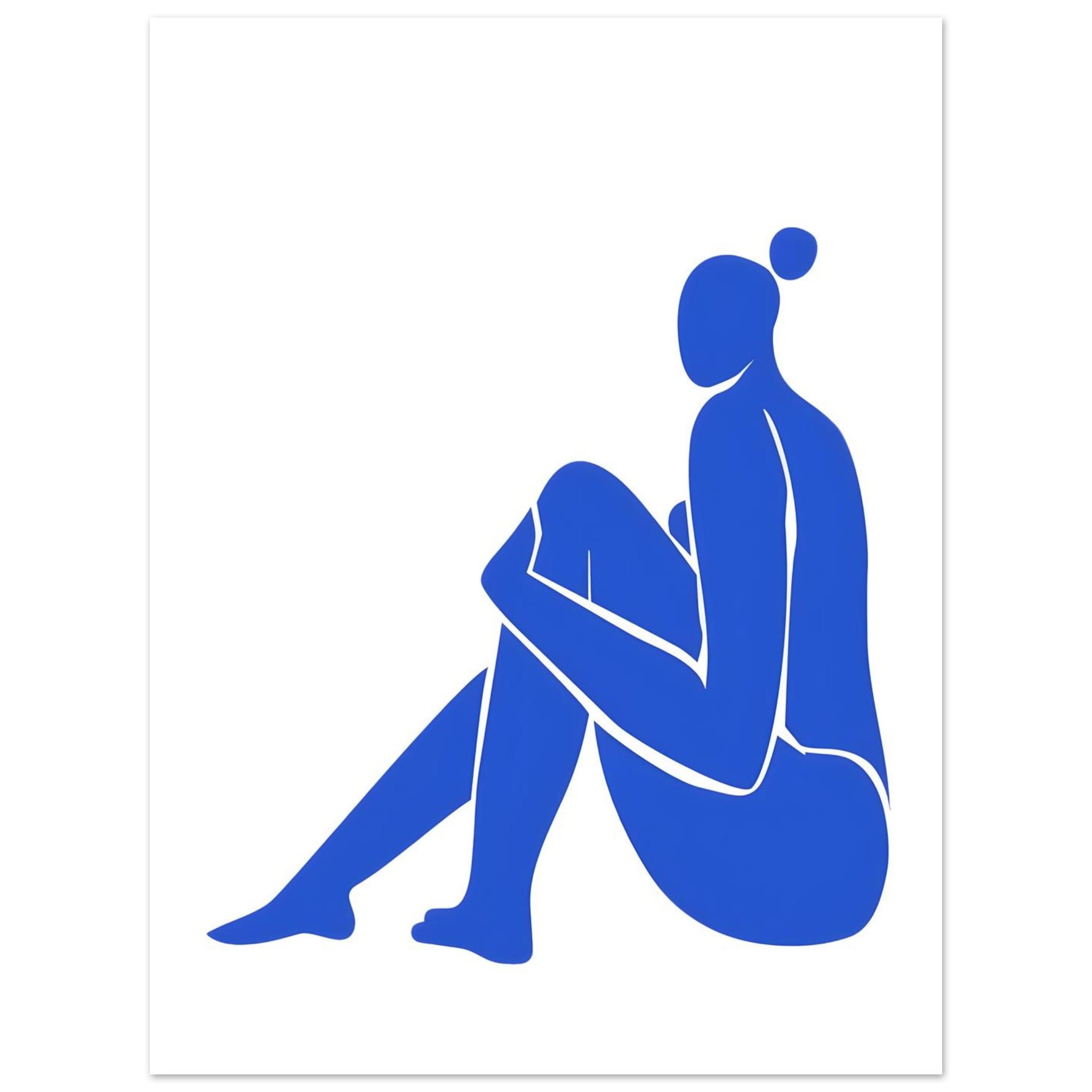 Artfulprints Poster Matisse – The blue feminine flow - 30x40 cm - Blau