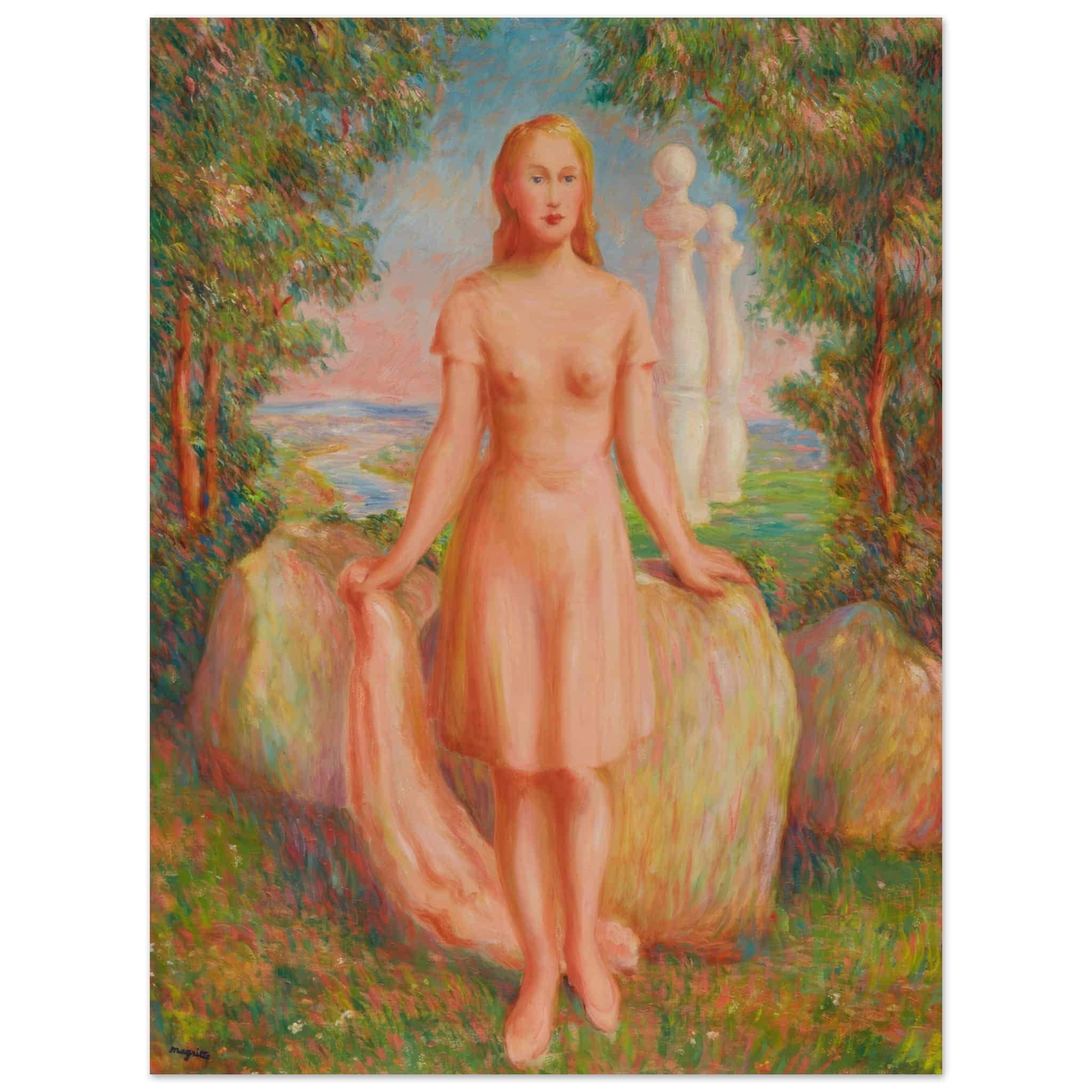 Artfulprints René Magritte - Le traite des sensations poster 30x40 cm