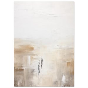 Artfulprints Poster Abstract – Silhouettes – A4 21×29.7 cm – Taupe
