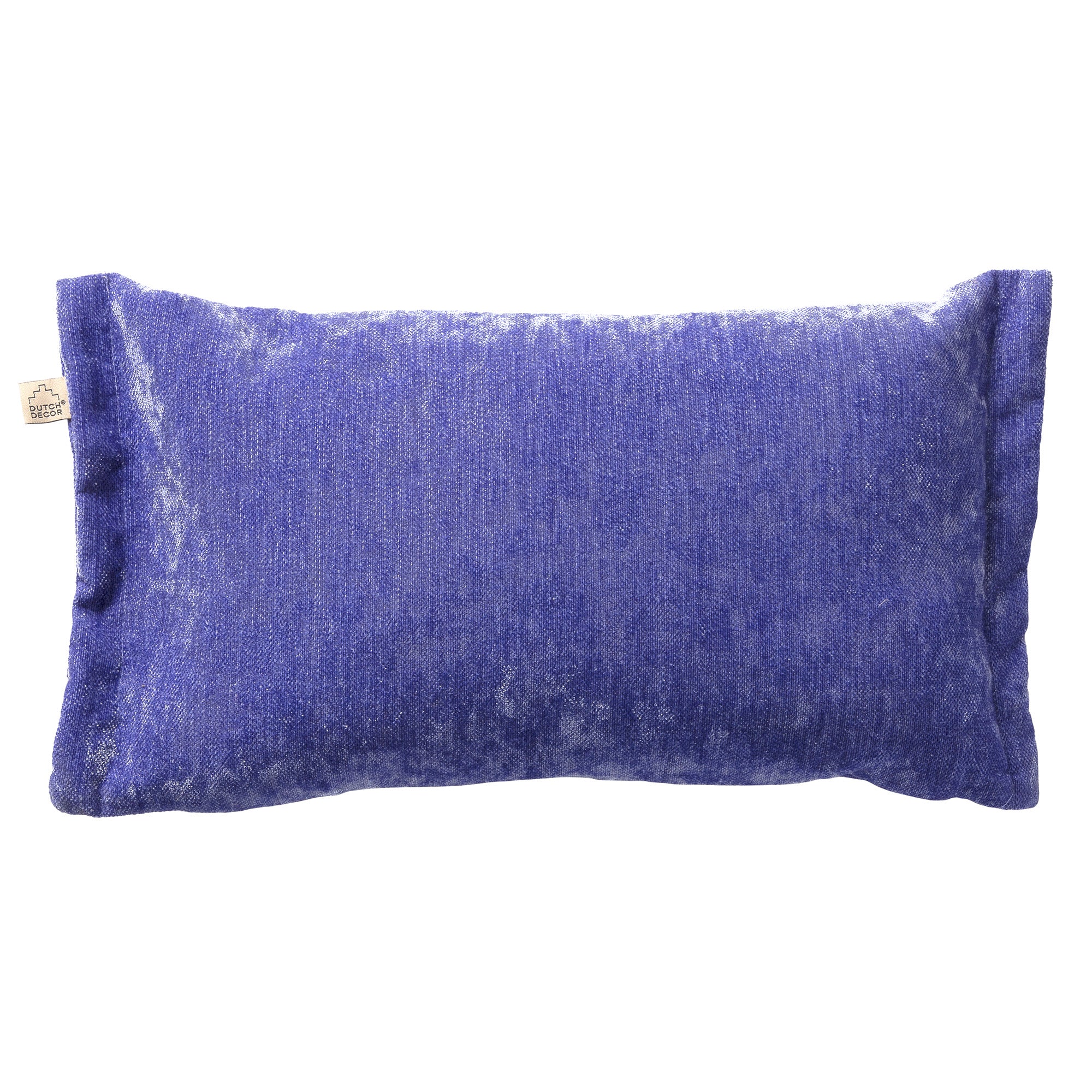 LEWIS - Sierkussen 30x50 cm - fluweel - met sierrand - Very Peri - paa
