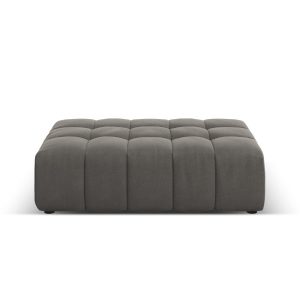 Cosmopolitan Design Poef Chicago flueel lichtgrijs – 84x102x42cm