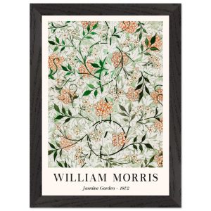 Artfulprints Poster met Lijst William Morris – Jasmine garden – A4 21x
