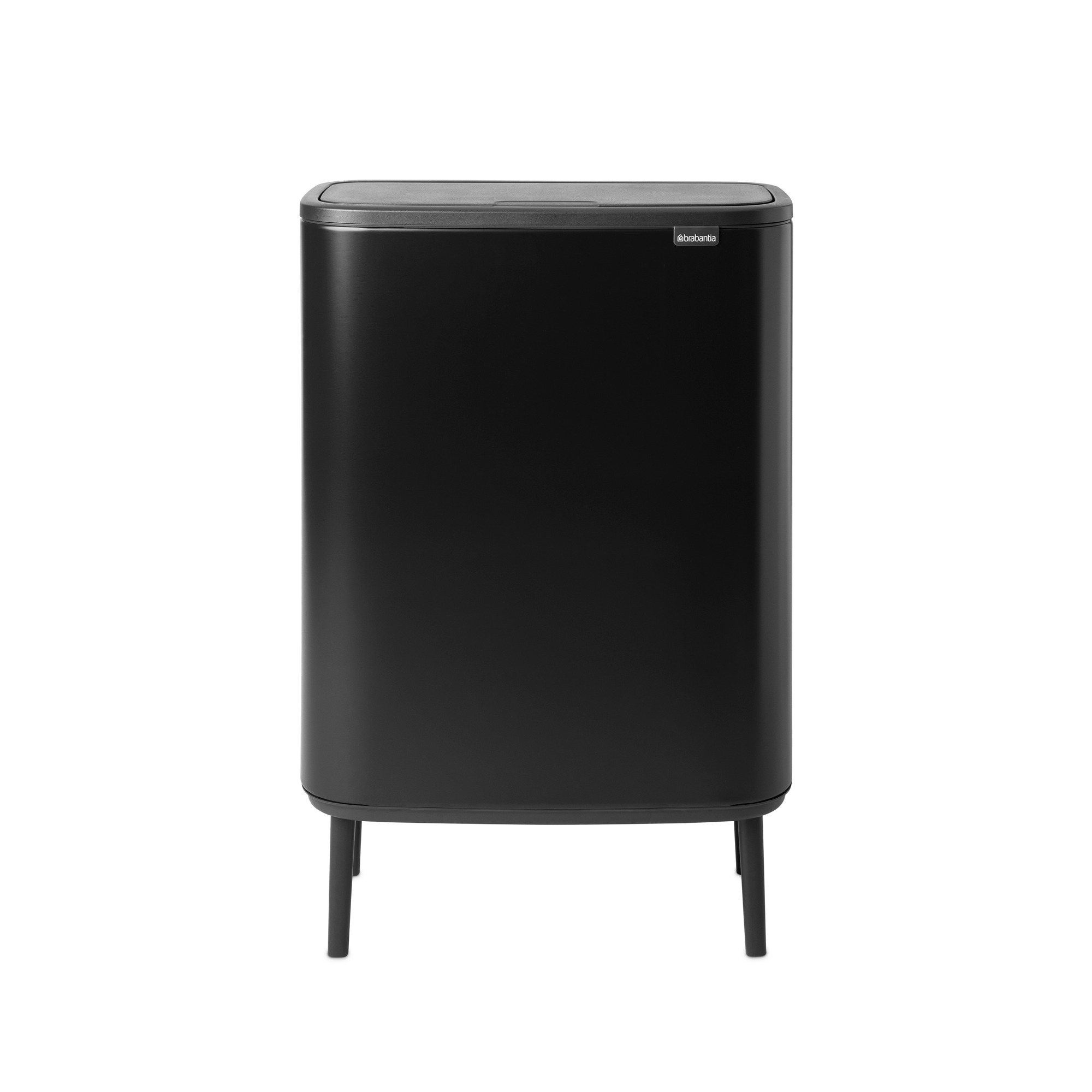 Brabantia Bo Touch Bin Hi, met 2 binnenemmers, 2 x 30 liter - Matt Bla