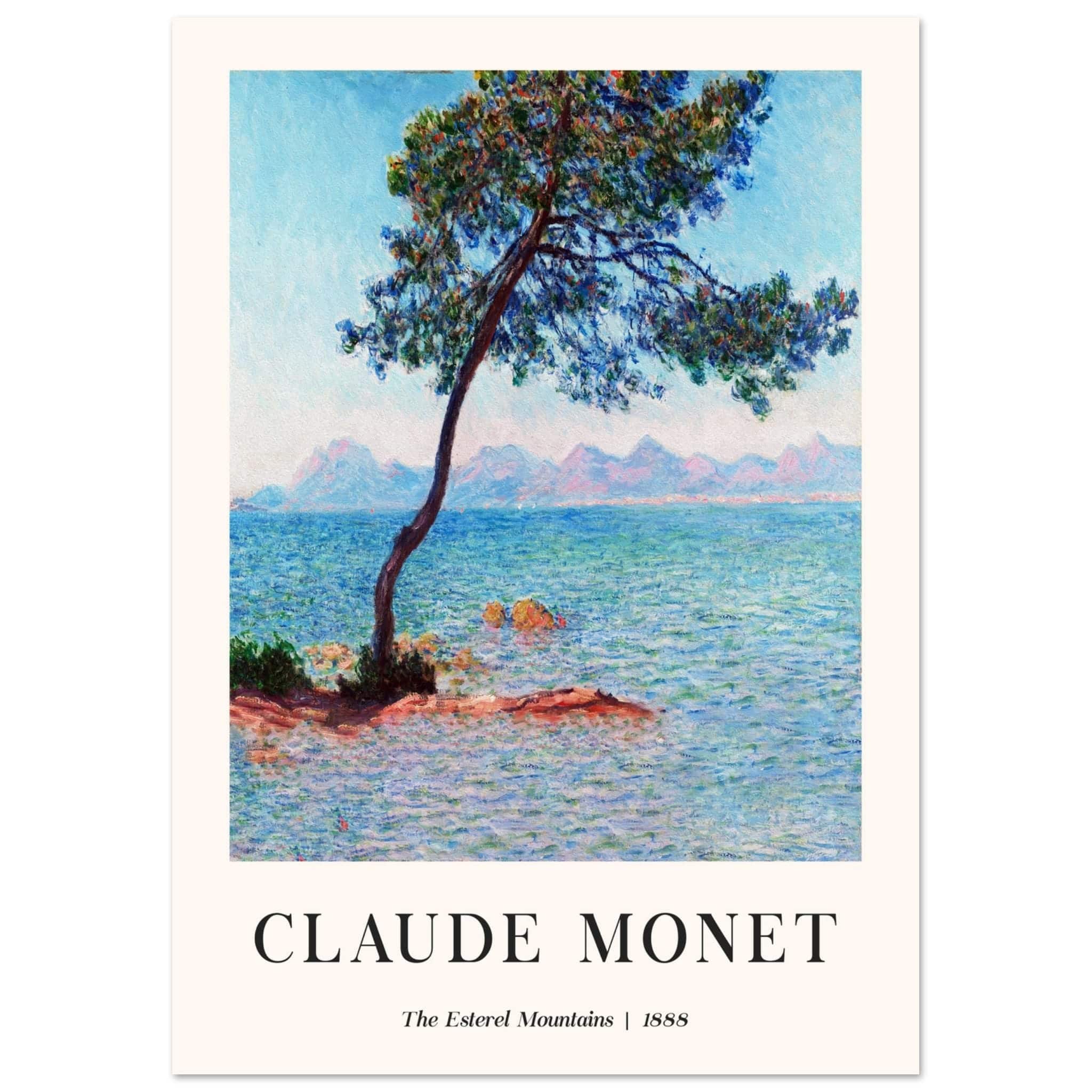 Artfulprints Poster Claude Monet - The Esterel Mountains - A4 21x29.7
