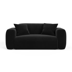 Cosmopolitan Design Modulaire bank Strino 2-zits, flueel zwart – 98×18 Cosmopolitan Design Modulaire bank Strino 2-zits, flueel zwart – 98×18
