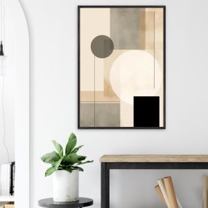 Artfulprints Poster Japandi abstract – 70×100 cm – Taupe Artfulprints Poster Japandi abstract – 70×100 cm – Taupe