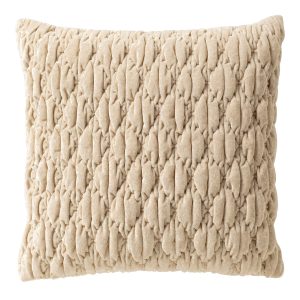 ZION – kussenhoes 45×45 cm – organisch – Tofu – beige ZION – kussenhoes 45×45 cm – organisch – Tofu – beige