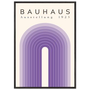 Artfulprints Poster met Lijst Bauhaus – Purple rainbow – 70×100 cm – P Artfulprints Poster met Lijst Bauhaus – Purple rainbow – 70×100 cm – P
