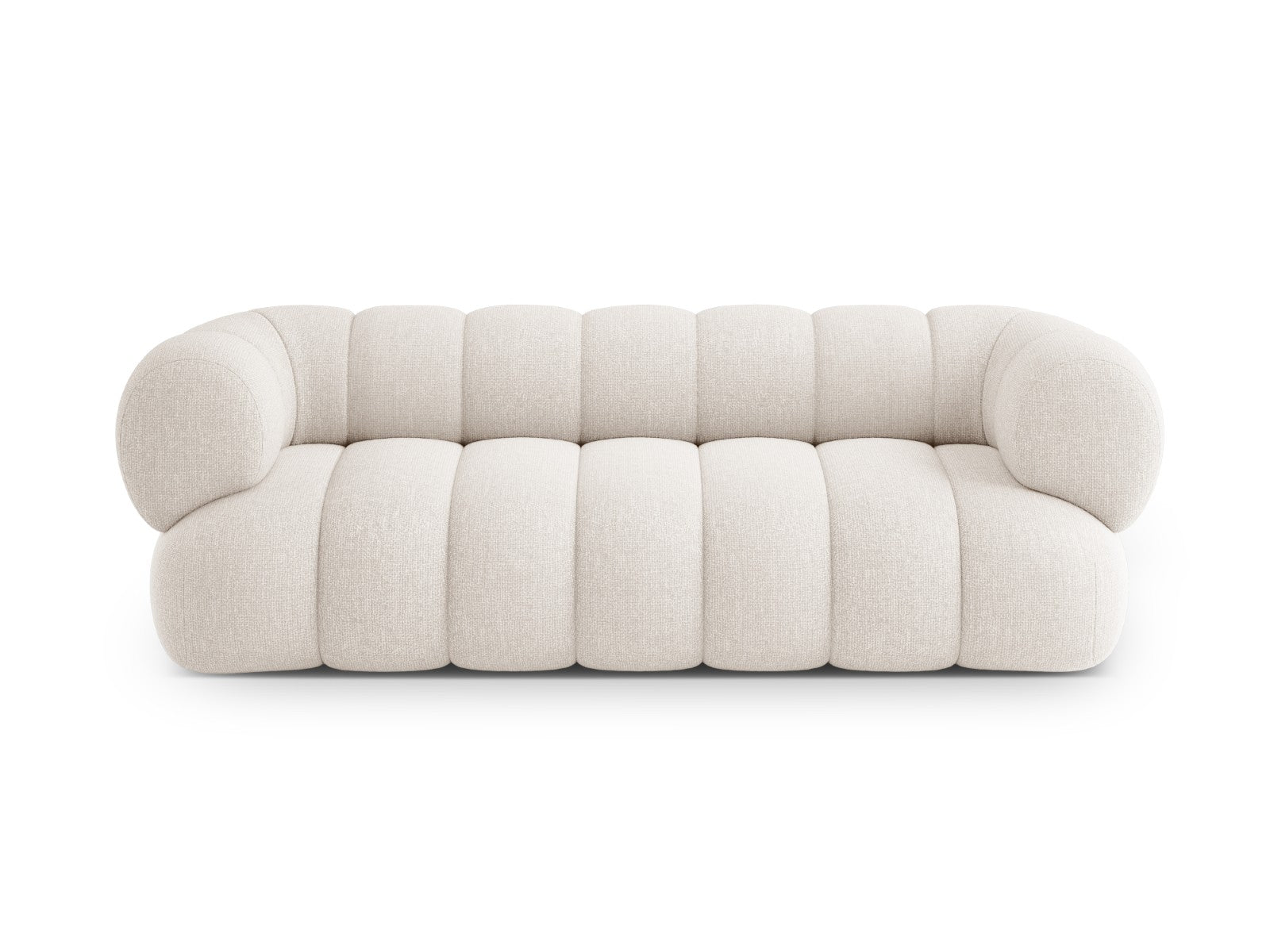 Cosmopolitan Design Bank Koge 3-zits, chenille lichtbeige - 95x210x70c