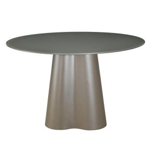 DÉJA Living Eettafel Esra – Rond Kaki Glas/MDF – 120x120x76cm DÉJA Living Eettafel Esra – Rond Kaki Glas/MDF – 120x120x76cm