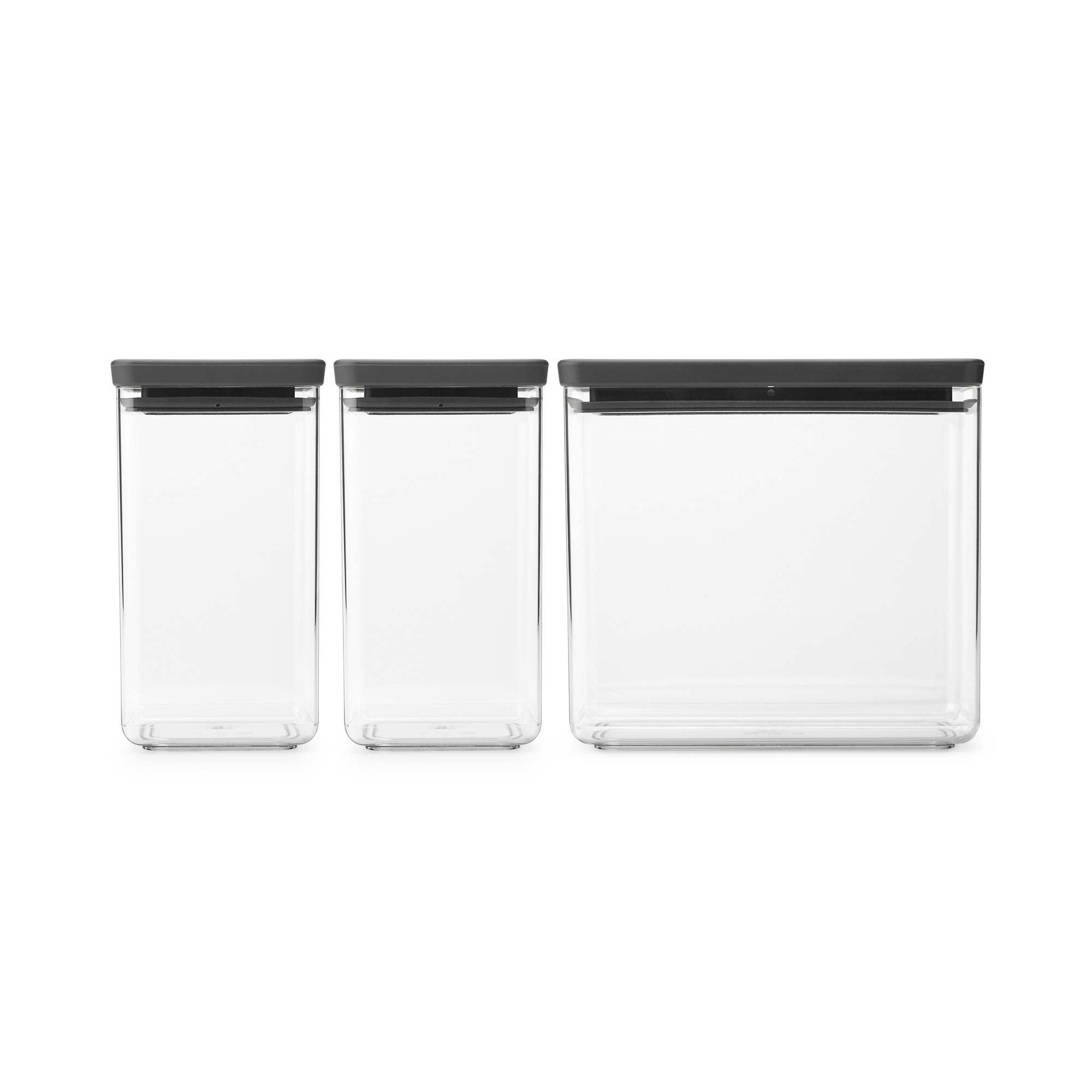 Brabantia Tasty+ Voorraadbussen stapelbaar 1,6 + 1,6 + 3,5 liter - Dar