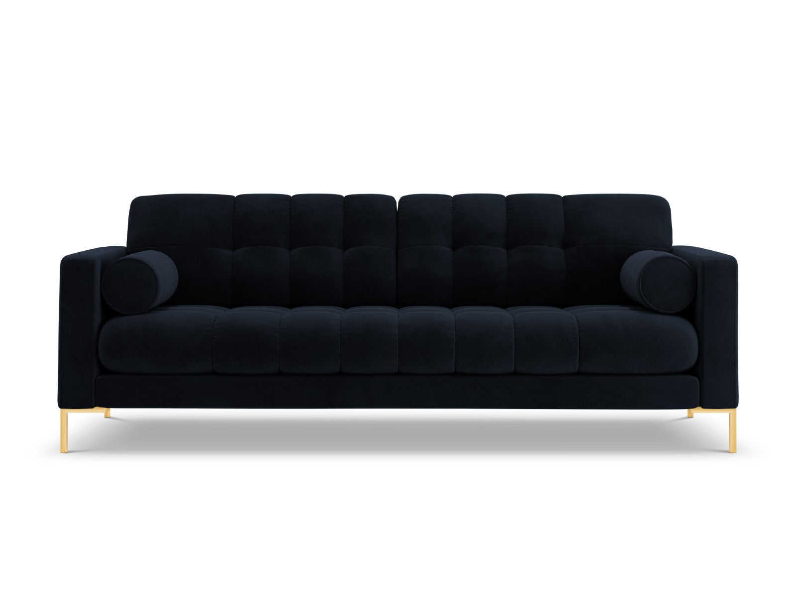 Cosmopolitan Design Bank Bali 4-zits, flueel, donkerblauw - 96x217x75c