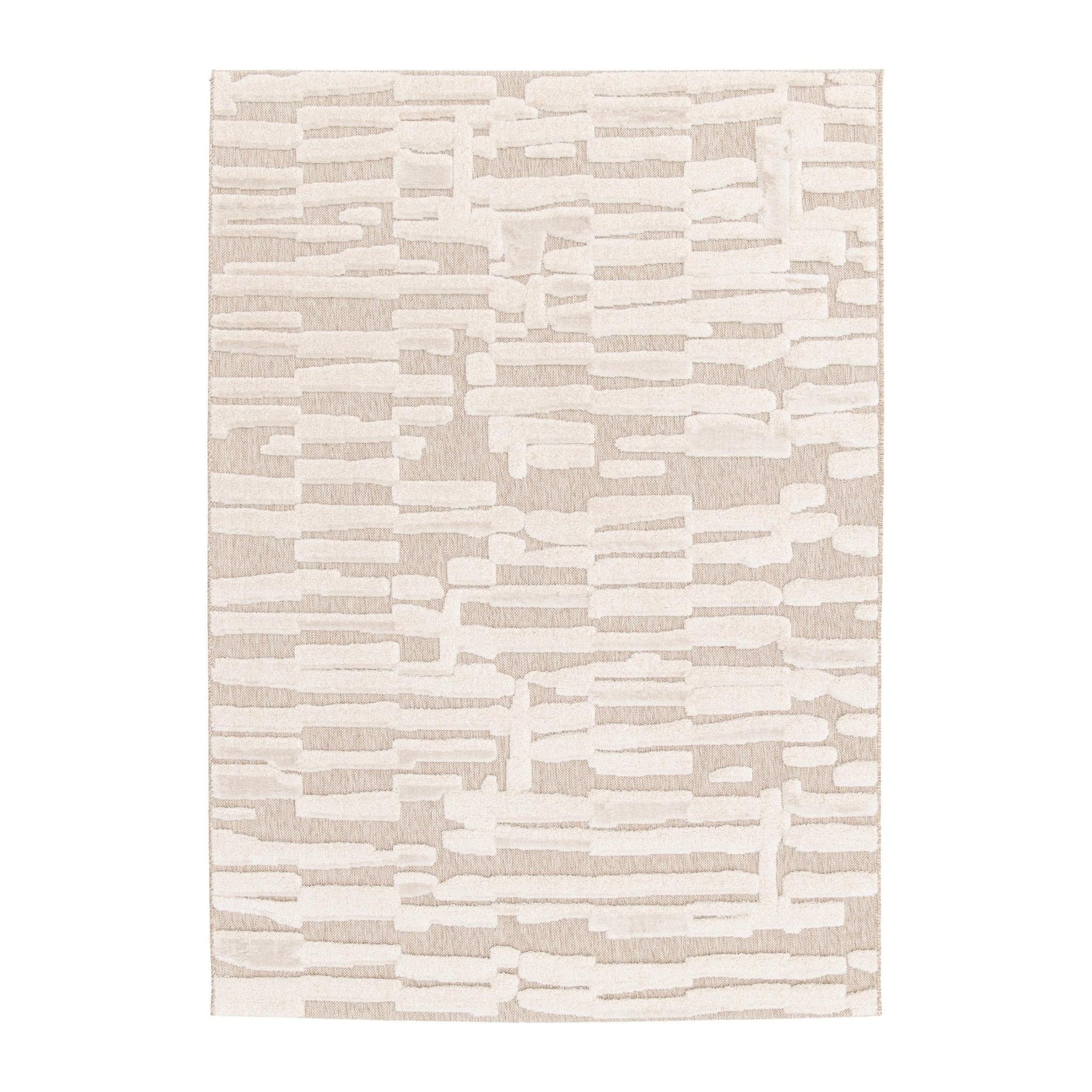 AFK Living vloerkleed Esmee - reliëfeffect - beige - 160 x 230 cm