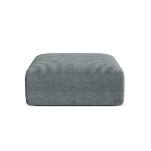 Cosmopolitan Design Poef Campi ribfluwelen donkergrijs – 90x90x40cm Cosmopolitan Design Poef Campi ribfluwelen donkergrijs – 90x90x40cm