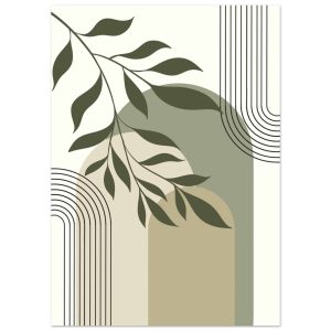 Artfulprints Poster Boho – Olive lines – 50×70 cm – Groen Artfulprints Poster Boho – Olive lines – 50×70 cm – Groen