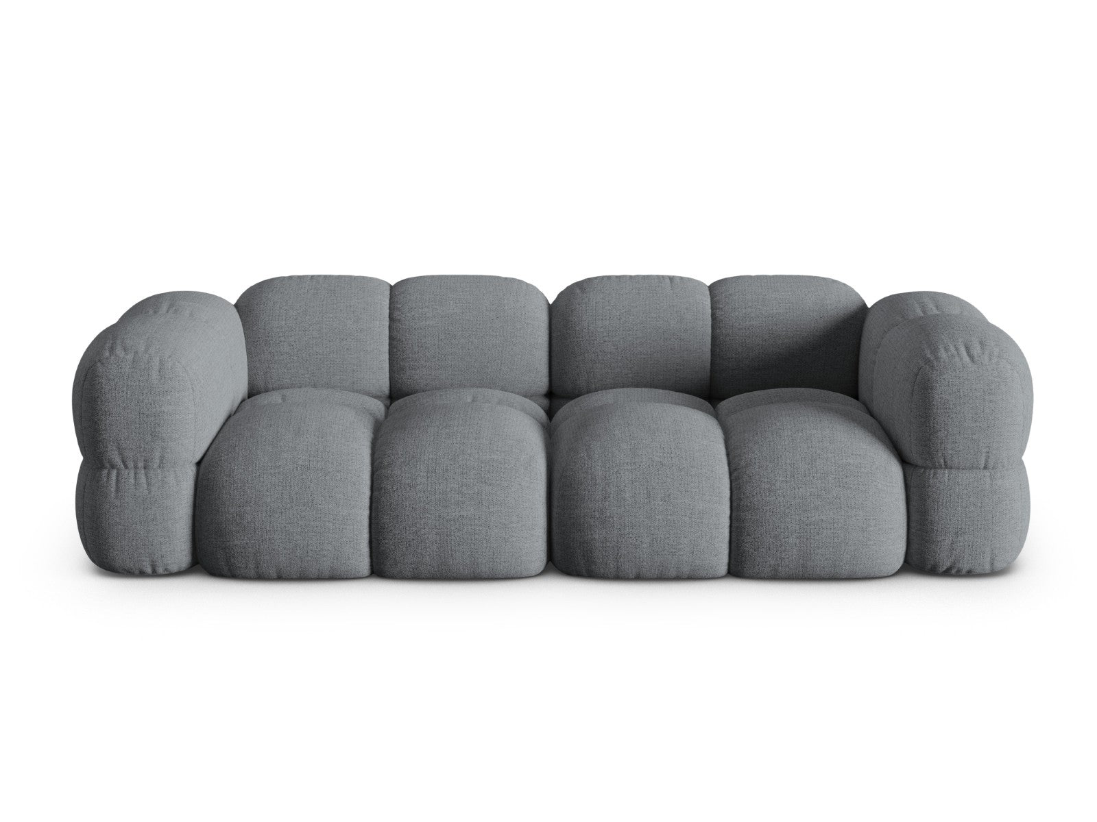 Cosmopolitan Design Bank Loretto 4-zits, structurele stof grijs - 100x