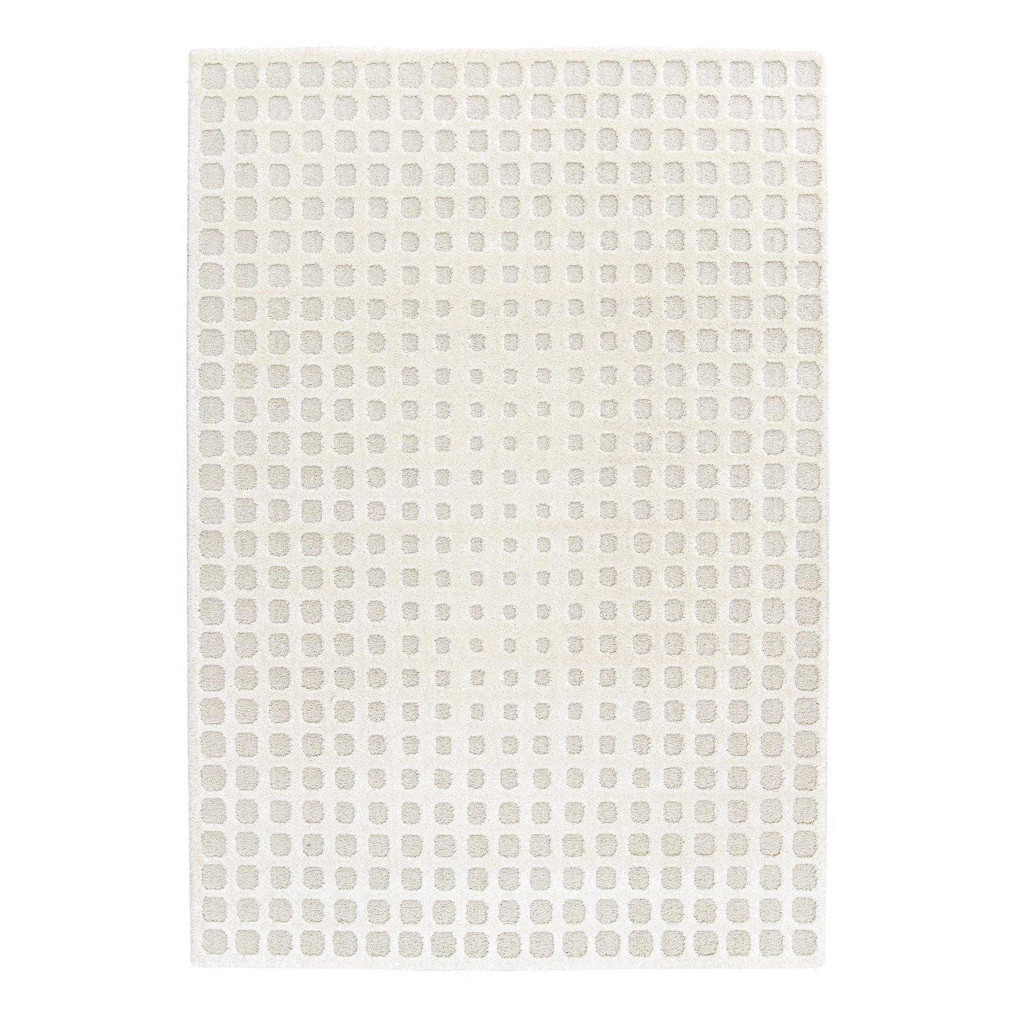 AFK Living vloerkleed Pixel - reliëfeffect - beige - 120 x 170 cm