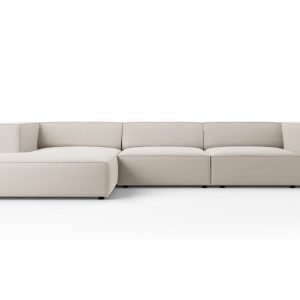 Cosmopolitan Design linker hoekbank Arendal 4-zits, flueel, ecru – 166