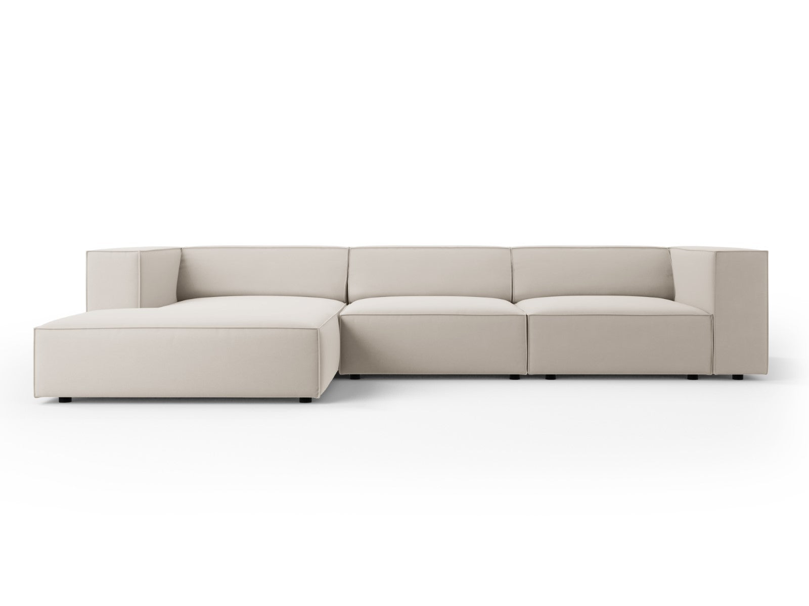 Cosmopolitan Design linker hoekbank Arendal 4-zits, flueel, ecru - 166