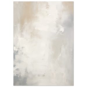 Artfulprints Poster Acryl schilderij no. 1 – 50×70 cm – Grijs