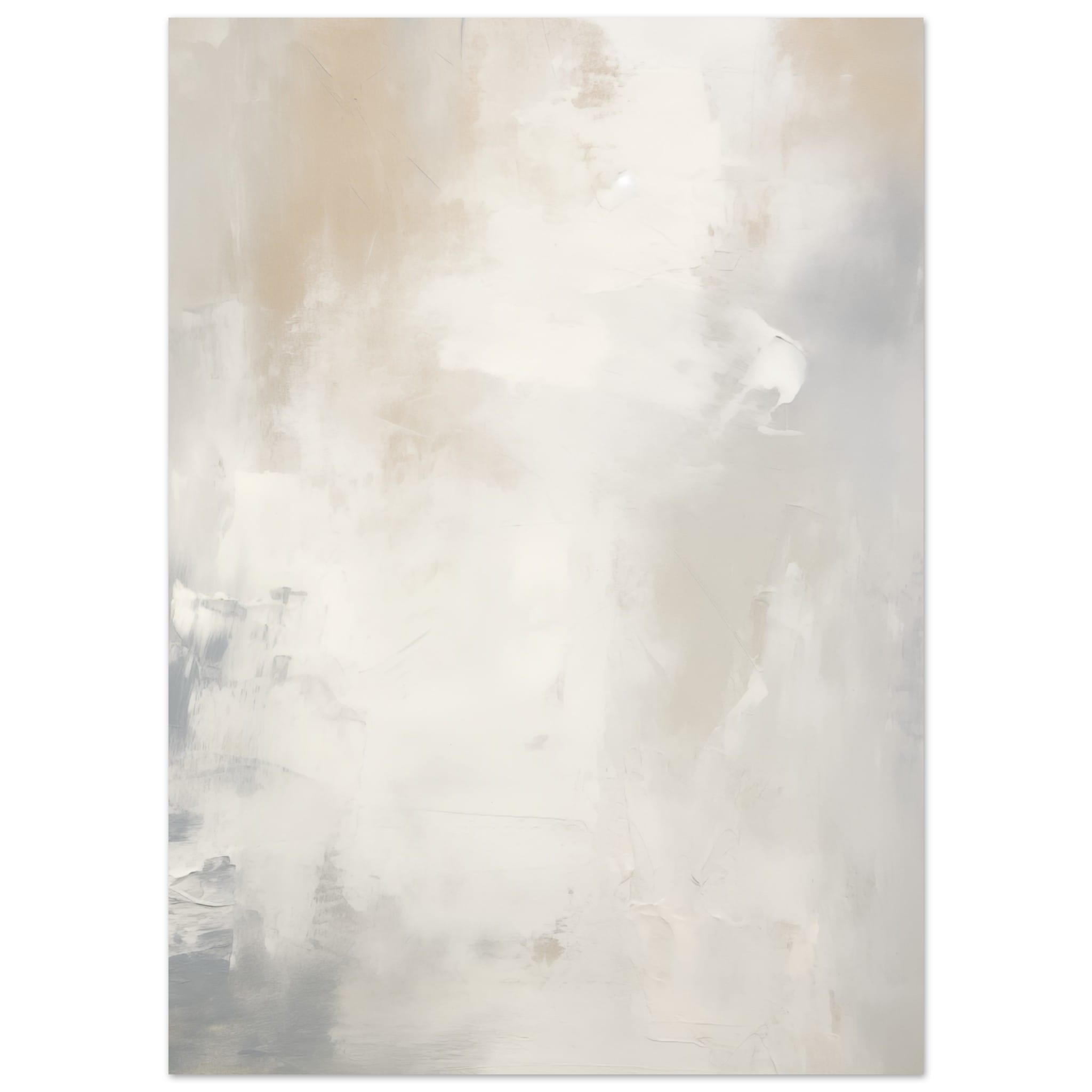 Artfulprints Poster Acryl schilderij no. 1 - 50x70 cm - Grijs