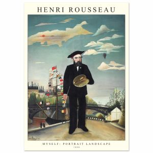 Artfulprints Poster Henri Rousseau – Portrait landscape – A4 21×29.7 c