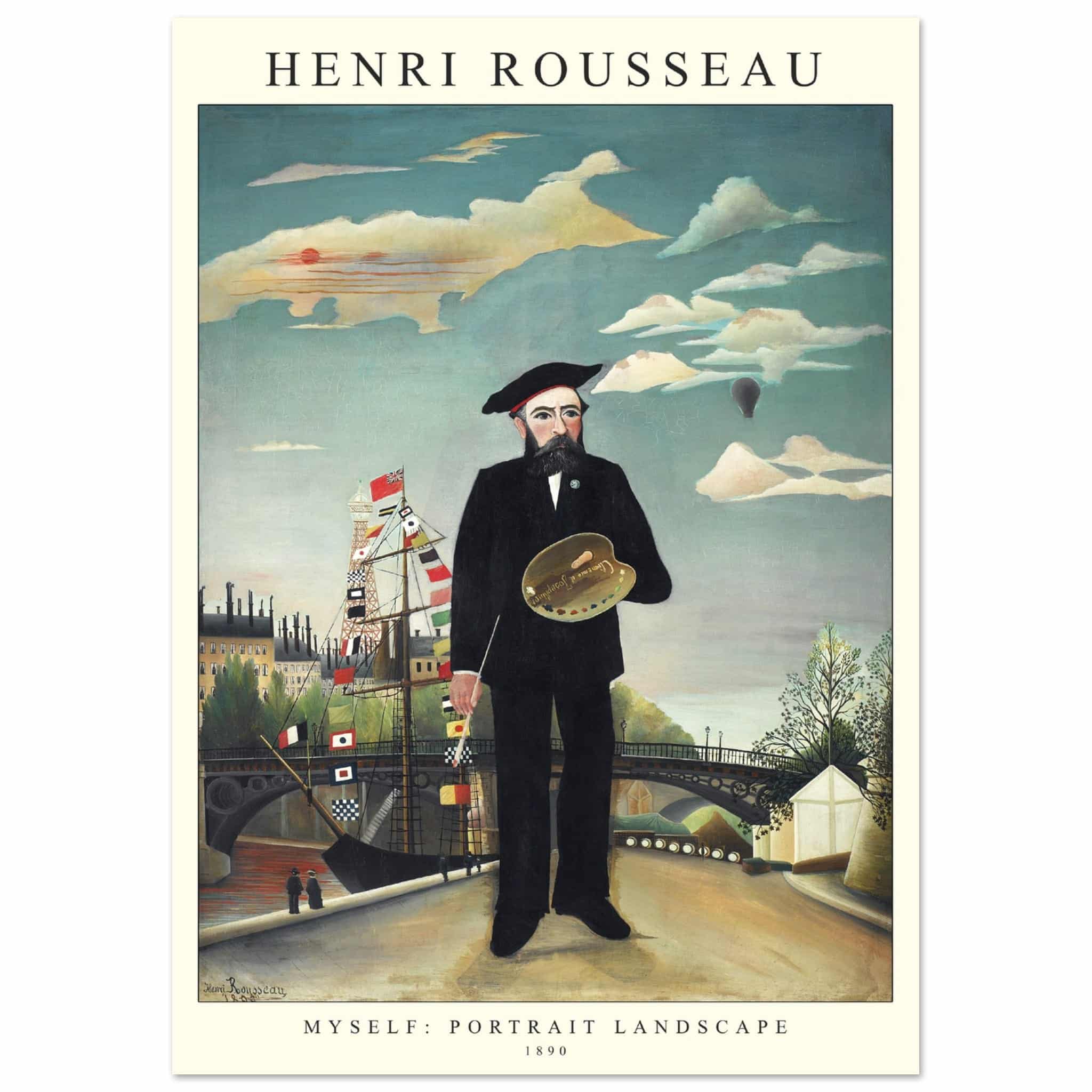 Artfulprints Poster Henri Rousseau - Portrait landscape - A4 21x29.7 c