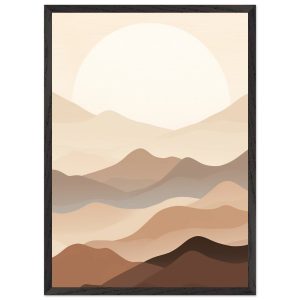 Artfulprints Poster met Lijst Japandi landscape – 50×70 cm – Meerkleur Artfulprints Poster met Lijst Japandi landscape – 50×70 cm – Meerkleur