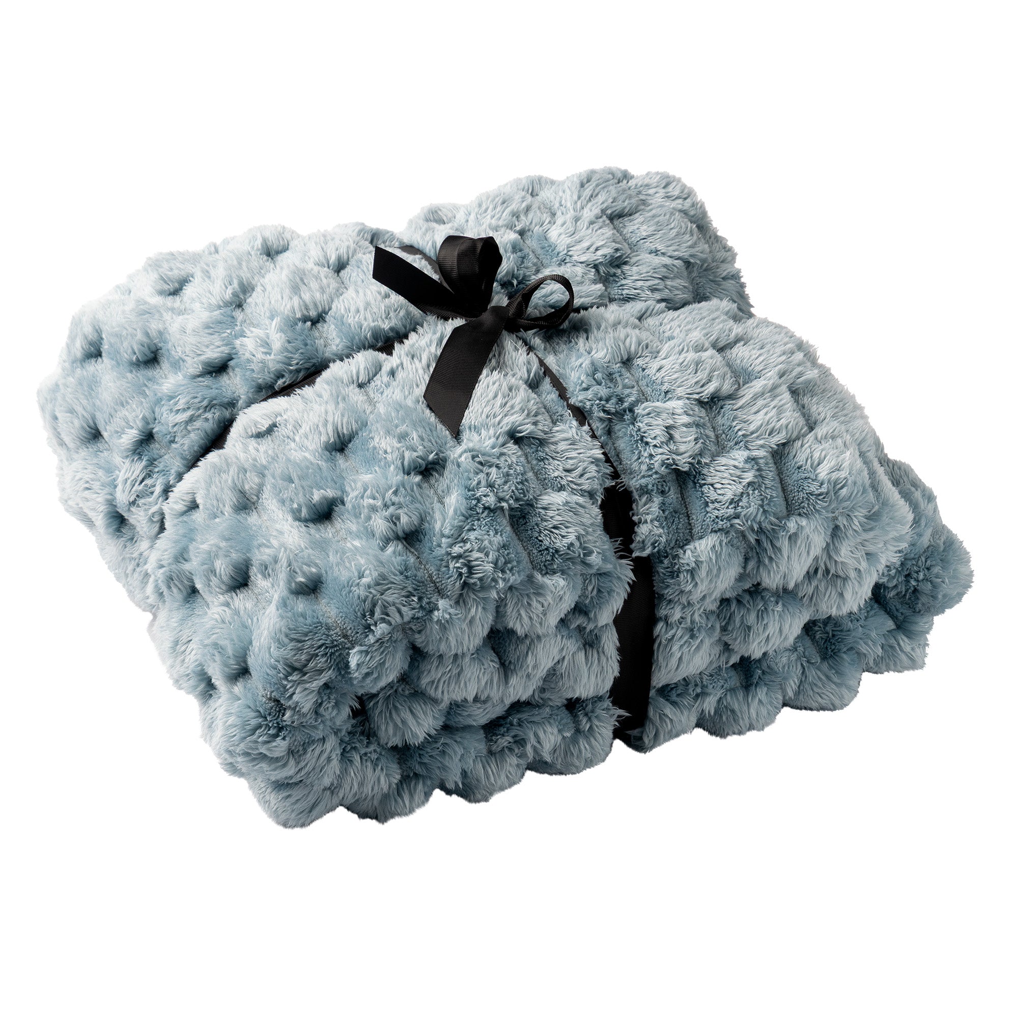 VIVIAN - plaid 150x200 cm - superzacht - 100% gerecycled - Sterling Bl