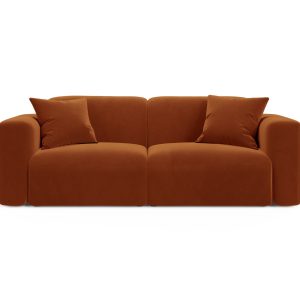 Cosmopolitan Design Modulaire bank Strino 3-zits, flueel terracotta – Cosmopolitan Design Modulaire bank Strino 3-zits, flueel terracotta –