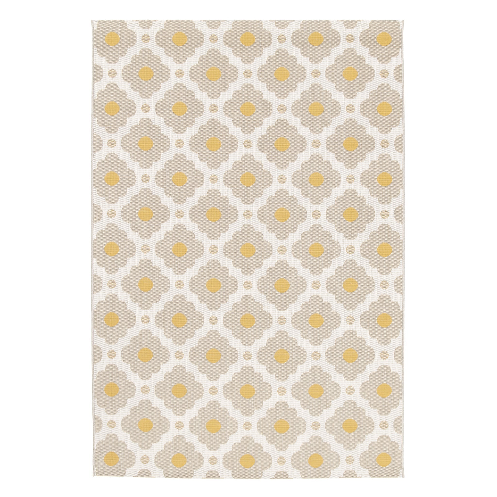 AFK Living vloerkleed Daisy - voor binnen en buiten - geel - 160 x 230