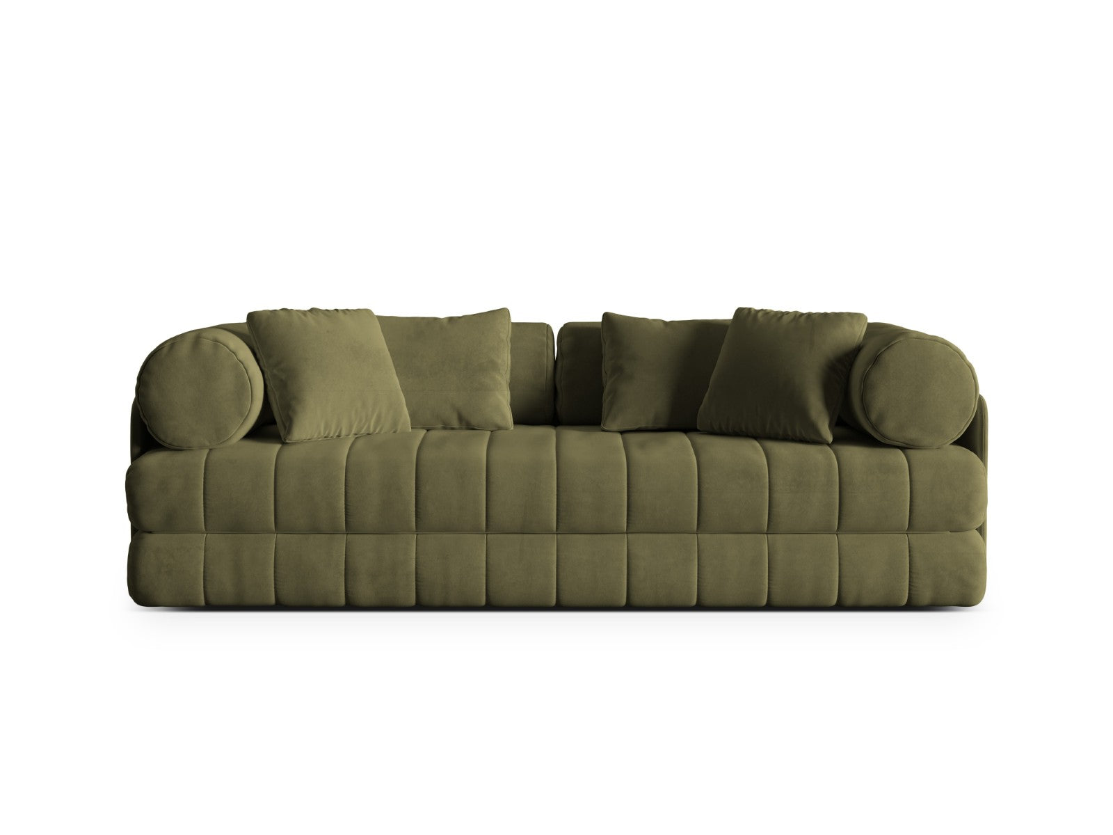 Cosmopolitan Design Converteerbare bank Kemi 3-zits, flueel groente -