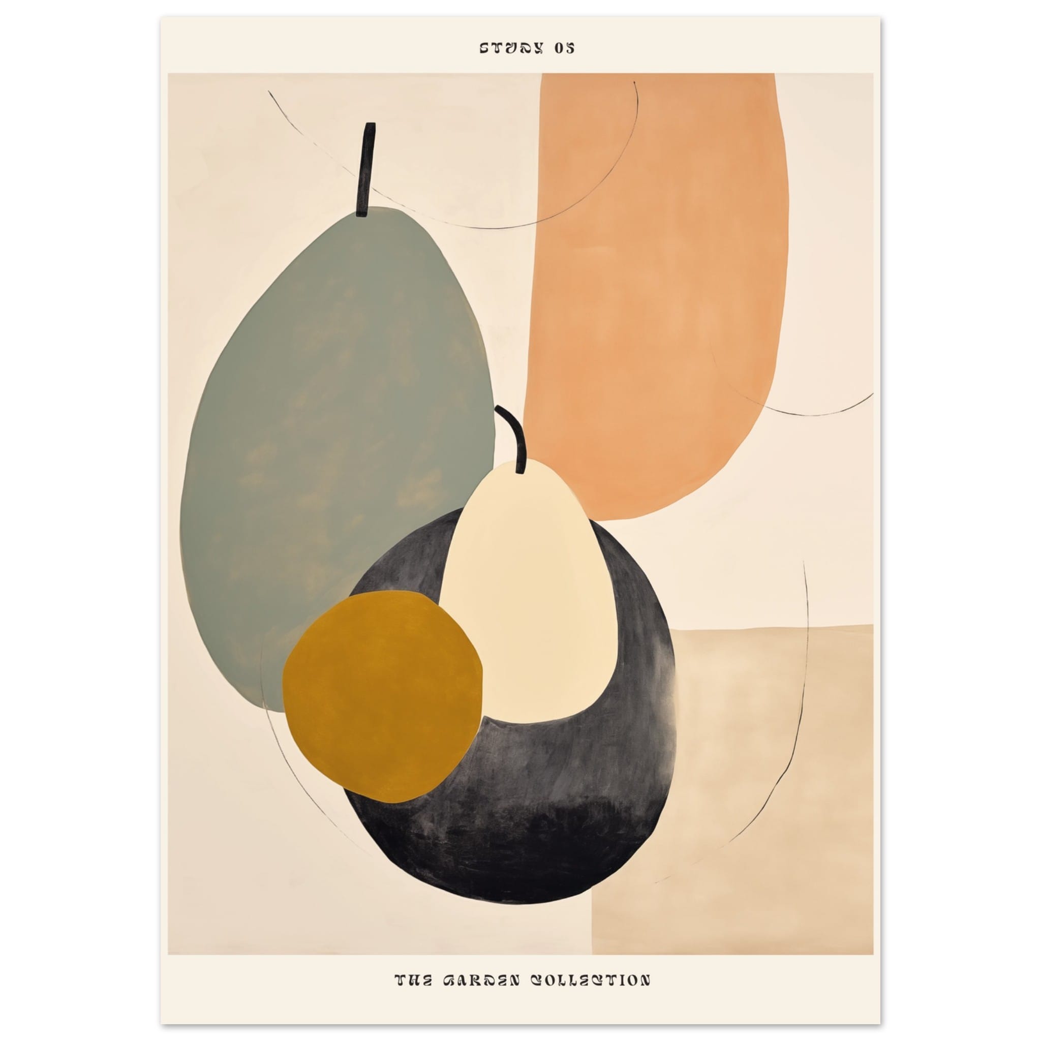 Artfulprints Abstract - Garden collection poster 50x70 cm