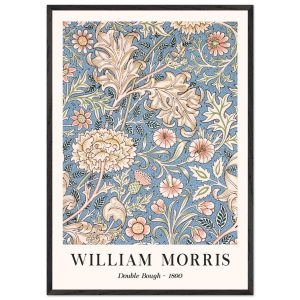 Artfulprints Poster met Lijst William Morris – Double bough 1890 – 70x Artfulprints Poster met Lijst William Morris – Double bough 1890 – 70x