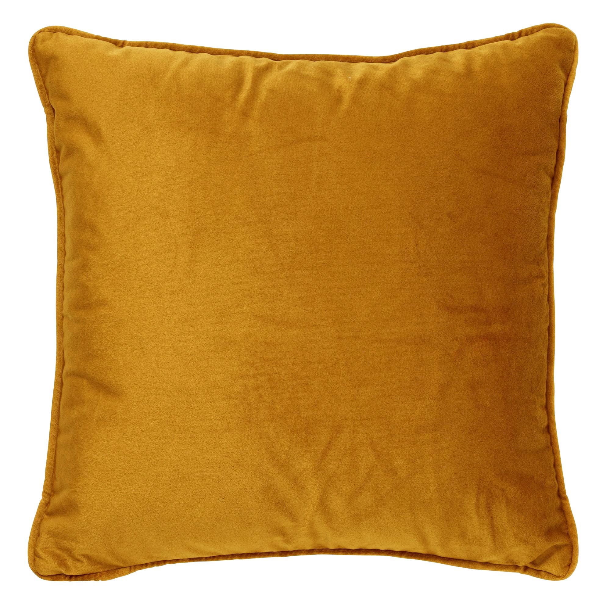 FINN - kussenhoes 60x60 cm - fluweel - effen kleur - Chai Tea - geel