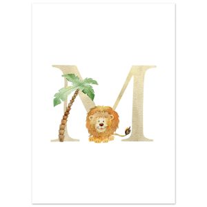 Artfulprints Poster Letter M kindernaam – 50×70 cm – Meerkleurig Artfulprints Poster Letter M kindernaam – 50×70 cm – Meerkleurig